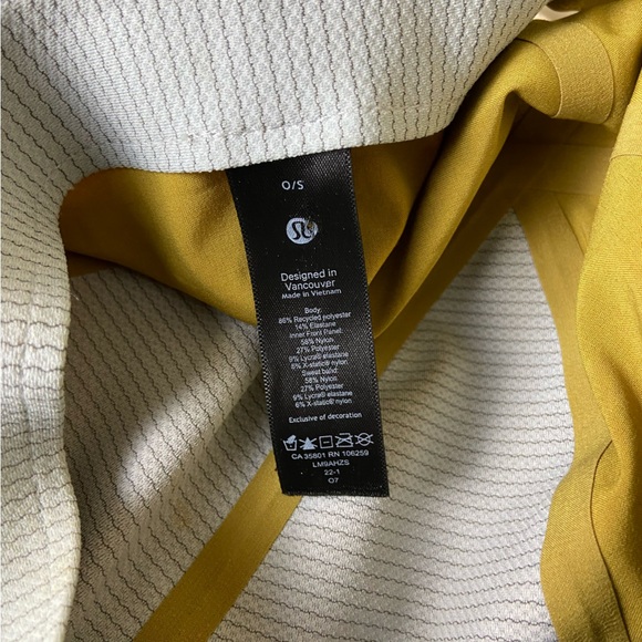 Lululemon Fast and Free Run Hat Adjustable Back Strap Olive Mustard Green OS - Picture 3 of 3